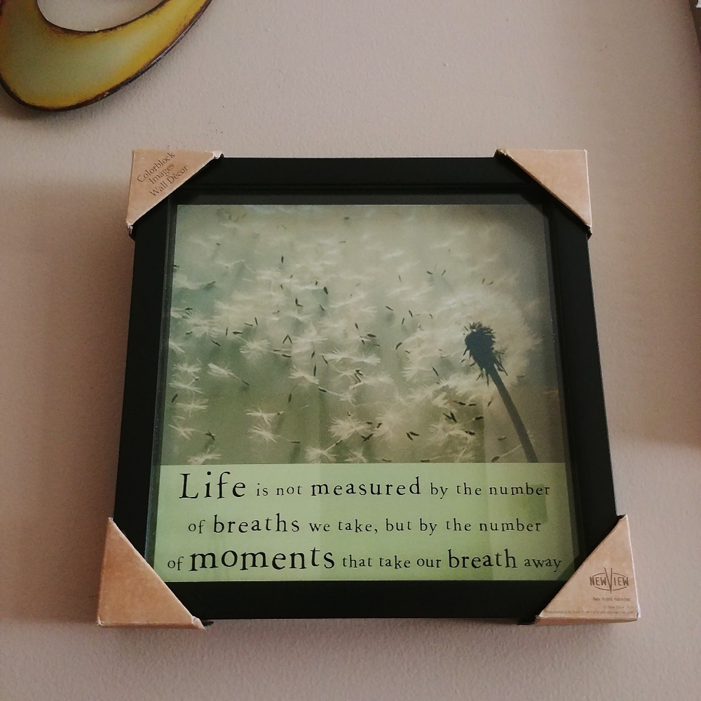 Wall Art Not Measured By Breaths But By Moments